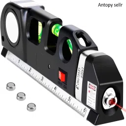 Multipurpose Laser Level Kit - Standard Cross Line Leveler Beam Tool all-in-one laser level tool with measuring scale tape measure laser beam Non-magnetic Line Level-picture-14