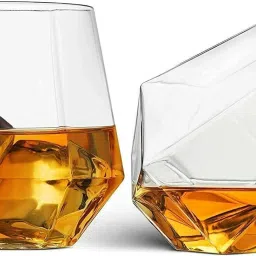 (Pack of 6) Premium Quality Crystal Clear Fancy Whiskey Scotch glass Glasses Set Glass SET OF 6 Glass Set Whisky Glass-picture-19