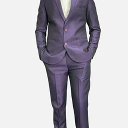 gargian master cut Men Single Breasted Solid Suit-picture-7