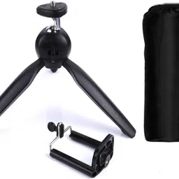 BUFONA BUF-215 Buy Hot Popularity Mini Lightweight Tripod with Clip and Ball head With Tripods BAG |Selfie Adjustable Rotatable Specail Live Shooting Bracket with 360 Degree Mount Stand Mobile Holder |Stand Mobile SmartPhone Stand Bracket Live Broadcast stand Making Self Video Multi-Use Selfie Stick Desktop Online Course Video Recording Special Design for Streaming, Video Blogs, Online Classes, Presentation, Creating Product Demos, Vlog,Video Blogging ,Gimbal, Chase Drama Mobile Broadcast Stand Point shoot Camera Single,Monopods , Tripod stand kit With BAG ,Gimbal Stabilizer,Gimbal Monopod, Tripod Kit, Tripod, Tripod Ball Head, Tripod Bracket, Tripod Clamp, Monopod Kit (Black, Supports Up to 750 g) Tripod, Tripod Ball Head, Tripod Kit, Monopod, Tripod Clamp, Monopod Kit, Tripod Bracket, Tripod-0