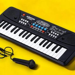 X109 Piano Toy with Microphone, USB Power Cable & Sound Recording Function Best Birthday Gift for Boys and Girls Musical Instruments Latest Analog Analog Portable Keyboard-image-53