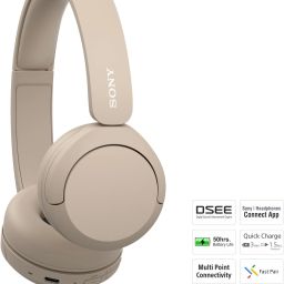 sony WH-CH520 with 50 Hrs Playtime, DSEE Upscale, Multipoint Connection/Dual Pairing Bluetooth Headset image 5