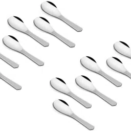 12 PCs Small Masala Spoon Spice Spoon Stainless Steel Coffee Spoon Tea Spoon 9 CM Disposable Stainless Steel Cutlery Set-12