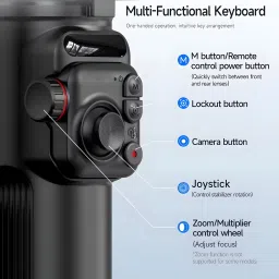Omexcart Smart Phone gimbal 3 axis Handheld AI Stabilizer Anti-shake Tripod , Remote 3 Axis Gimbal for Mobile image 2