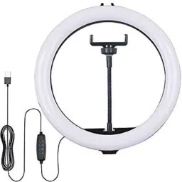 Gentle e kart ® 10" Portable LED Ring Light with 3 Color Modes Dimmable Lighting | for YouTube | Photo-Shoot | Video Shoot | Live Stream | Makeup & Vlogging | Compatible with iPhone/Android Phones & Cameras 3600 lx Camera LED Light-39