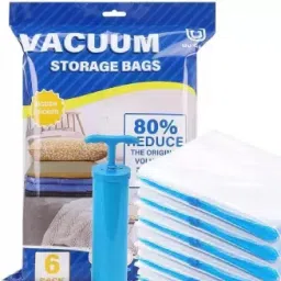 Space Saver Vacuum Storage Bag( Pack of 5) With Vacuum Pump Hanging Storage Vacuum Bags-image-53