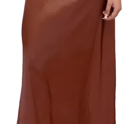 PKYC AM-LightBrownSP40 Satin Blend Petticoat-image-0
