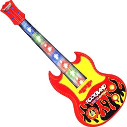 Rockband Musical Mini Guitar with Sound Light Toy | Electronic Musical Guitar-image-72