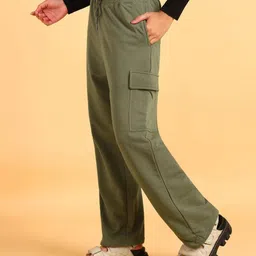alan jones Women Solid Olive Track Pants-picture-26
