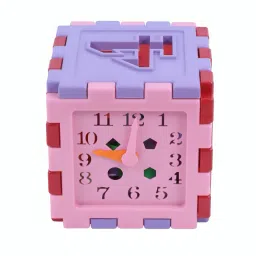 Learning Cubie Box, Clock Puzzle & Blocks Toy for kids Play and Learning Toy-image-37