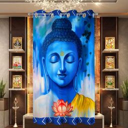 152 cm (5 ft) Polyester Room Darkening Window Curtain Single Curtain-image-81