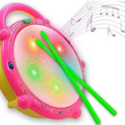 Flash Drum with 3D Lights and Music Multi Color-image-57