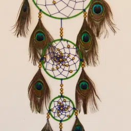 Nylon, Feather, Steel Dream Catcher-image-36