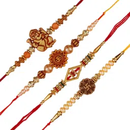 anil rakhi Religious D1057 Assorted Rakhi Set image 3