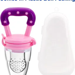 mastela Fruit/Food Feeder/Pacifier/Nibbler with Silicon Mesh in Box Packing (Pink, Pack of 1) Teether and Feeder image 4