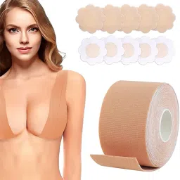Women's Cotton Spandex Multipurpose Breast Lift Tape. Nursing Breast DN67 Nursing Breast Pad-image-82