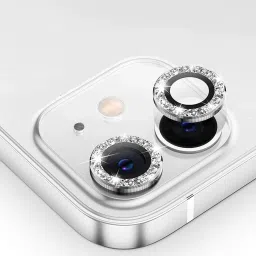 Mobilive Back Camera Lens Ring Guard Protector for iPhone 11 Sparkle Diamond Metal Ring Protector-picture-20