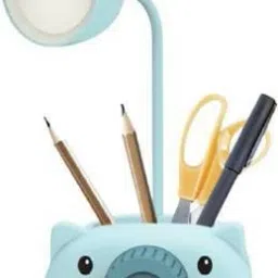 Multifunctional USB charging Table Lamp Night Lamp Led Desk Table Lamp with Pencil Sharpener Pen Pencil Container and Mobile Phone Holder (Random Color) Study Lamp Study Lamp-image-76