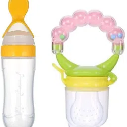 Newborn Baby Feeding Bottle Toddler Silicone Squeeze Feeding Spoon Milk Cereal- silicone-picture-7