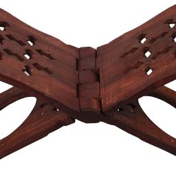 Pooja Book Stand/Rehal/Wooden holy Book Stand/Wooden Book Stand/Ramayan - Geeta Stand Wooden Brown Rehal-20