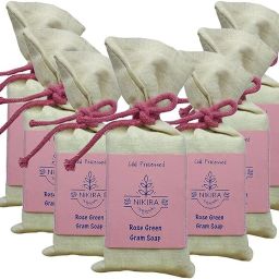 Natural Handmade Rose Green Gram Soap ,Vegan, Sulphate-Free, Unisex, No Parabens-image-59