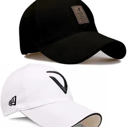 Solid, Self Design, Embroidered Sports/Regular Cap-image-99