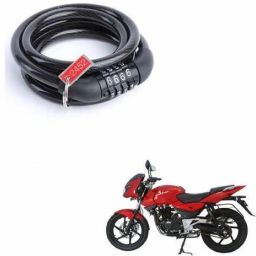 Multipurpose Resettable Number Lock for Bikes, Cycles, Helmets Luggage Black Bicycle Lock-image-79