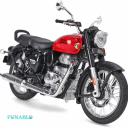 Royel Classic 350 1:15 DIY Bike Model with Tank & Seat Mod, Collectible for Fans-image-38