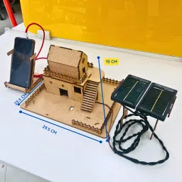 ansoz DIY Solar Mobile Charging House Model Kit, Science Project image 4