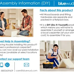 bluewud Louis Wall Decor Floating Shelf Display Rack Engineered Wood Open Book Shelf image 5