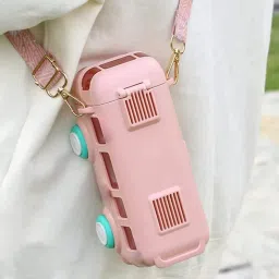 Bus Shape Water Bottle Interesting Toy Cute Appearance for School Home Office 500 ml Water Bottle-image-22