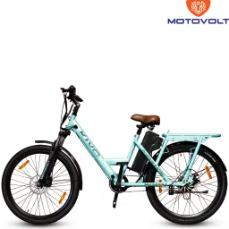 KIVO Easy Bicycle with Integrated Back Carrier 26 inches Single Speed Lithium-ion (Li-ion) Electric Cycle-26