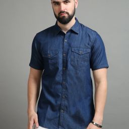 Men Regular Fit Self Design Casual Shirt-image-75
