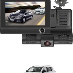 170 Degree/3 Lens G-Sensor 4Inch 3 Way DVR Video Recorder For Car Black LCD-image-84
