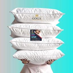 LUXURY Cotton Solid Sleeping Pillow Pack of 4-10