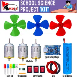 Long Term Useable 3.7 Li-Battery & DC Motor Science Project Kit(23 items) Motor Control Electronic Hobby Kit-image-42