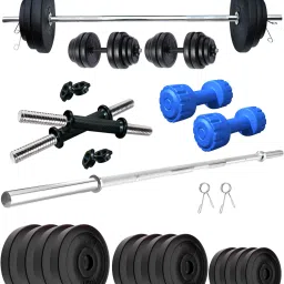 40 kg PVC 40 KG COMBO 9 WB-WA With PVC Dumbbells Home Gym Combo-14