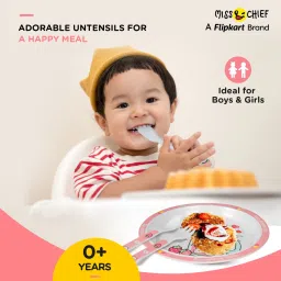 miss & chief by flipkart Baby Feeding Utensil Set with Plate- Melamine image 2