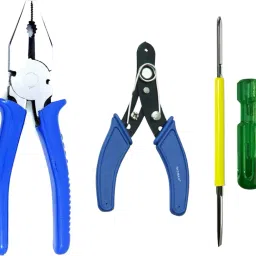 Pack 3 Plier Combo Kit | Wire Cutter | Screwdriver | Lineman Plier-27