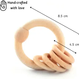 craft corner Bangle Wooden Teether That Rattles Teether image 3