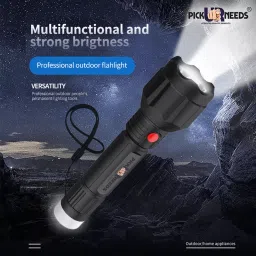 pick ur needs 2 In 1 Light Mode Rechargeable Handy 50W Torch Light For Outdoor / Travel Usage 3 hrs Torch Emergency Light image 4
