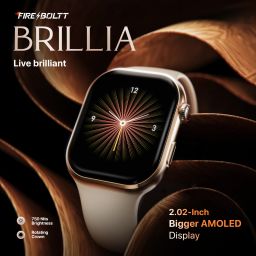 Fire-Boltt Brillia 51.3mm (2.06 inch) Largest AMOLED Display,Bluetooth Calling AI Assistant Smartwatch image 2