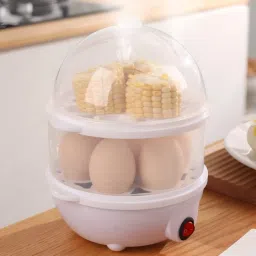 Electric Egg Boilers & cooker |Steam,Boil,Poach | Multicolor Egg Poacher Machine Cooking Egg Steamer for Kitchen, Boils 14 Eggs Soft, Medium & Hard Boiled Eggs Egg Cooker-image-29