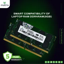 Matrix DDR4 DDR4 8 GB (Single Channel) Laptop (DDR4 8GB SO-DIMM RAM for Laptop) image 5