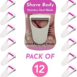 Women's Disposable Plastic Skin Hair Remover Safty Stainless Razor Blade, Women-13