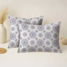 mayfair homes london Grey Cotton 27x18 Inches Pillow Covers (Set of 2)-picture-32