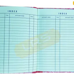 lrs Ledger Account Book Short Size - 21 * 17 cm - 80 GSM Ledger Paper - 100 Pages - Pack of 1 - 0-Part Ledger Account Book image 4