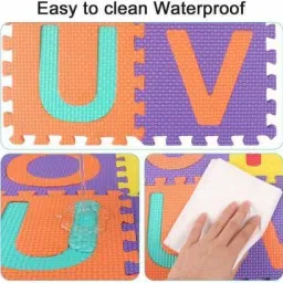 titirangi Alphabet ABCD Non-Toxic Floor mats for Kids, Puzzle Foam Mat for Children, Educational Puzzle Interlocking Foam Play Mat Toy (Multicolored) Learning Toy (Set of 1) image 3