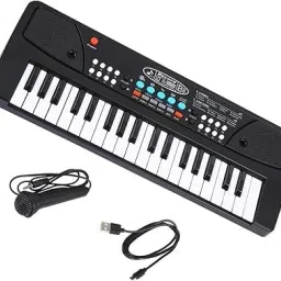 Kids Piano with Mic Rhythms 8 Tones 6 Demos Portable Electronic Keyboard Beginners Educational Songs Recording Musical Toys Analog Portable Keyboard-image-67