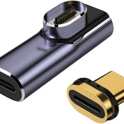 SCALEBEE Grey Type C Male to Female USB4 Magnet 40Gbps Data Transfer,PD100W Quick Charge Phone Converter-22